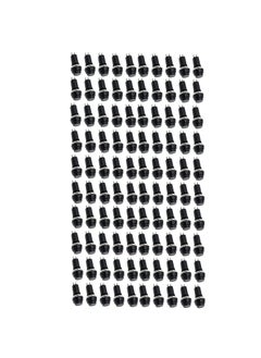 Electronicspices Electronic Spices Momentary Push To On Button Black Color Horns Switches Pack Of 100pcs  - Image 1