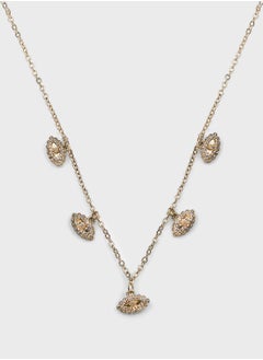 Khizana Evil Eye Rhinestone Choker Necklace  - Image 2