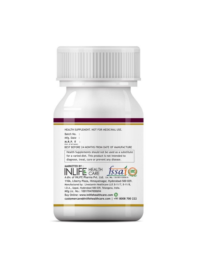 Inlife كبسولات INLIFE L أرجينين 1000 ملغ | سلف Nitric Oxide - 60 كبسولة نباتية (عبوة من 1) - Image 4