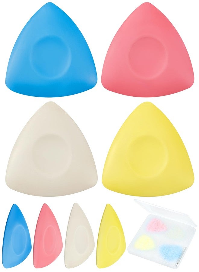 FIVEIZERO 4Pcs Tailors Chalk, Triangle Sewing Chalk for Fabric, Fabric Markers for Quilting, Tailoring and DIY Crafts - Image 1