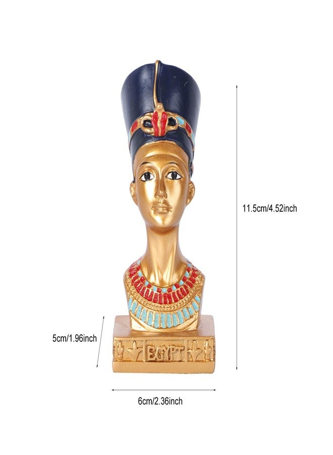 ديسبورتبل تمثال نصفي للملكة المصرية من بيسبورتبل - منحوتة زخرفية من الراتنج لتزيين المنزل، رأس نفرتيتي، هدية فريدة لمحبي الفن - Image 2