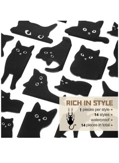 Excefore Magnetic Bookmarks, 14 Pieces Cat Cute Bookmarks for Book Lovers, Kawaii Bookmark Cat Book Mark Magnetic Book Page Clips for Kids Students Teachers School Home Office, 7.9 x 3.9 Inch,14 Styles  - Image 3