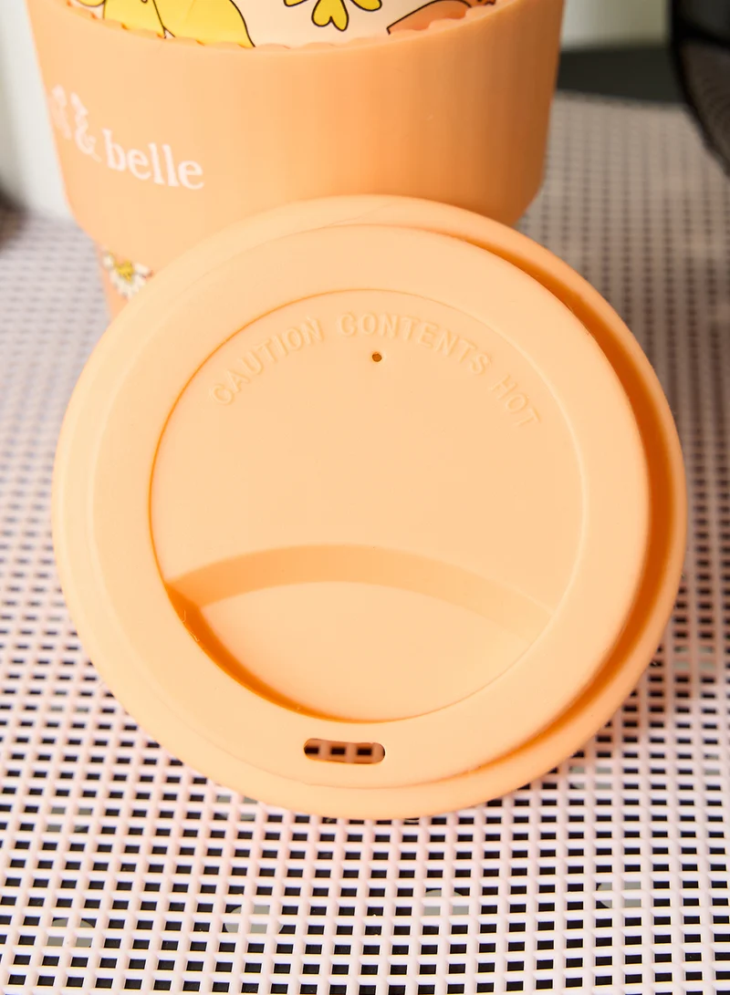 Sass & Belle 70's Floral Travel Coffee Cup