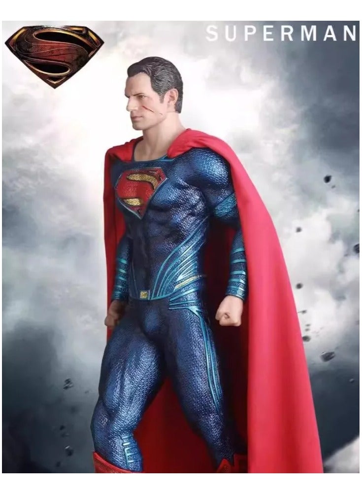 DC Superman Clark 1/6 Action Figure Toys Justice League PVC Statue Model Gift Boxed - Image 3