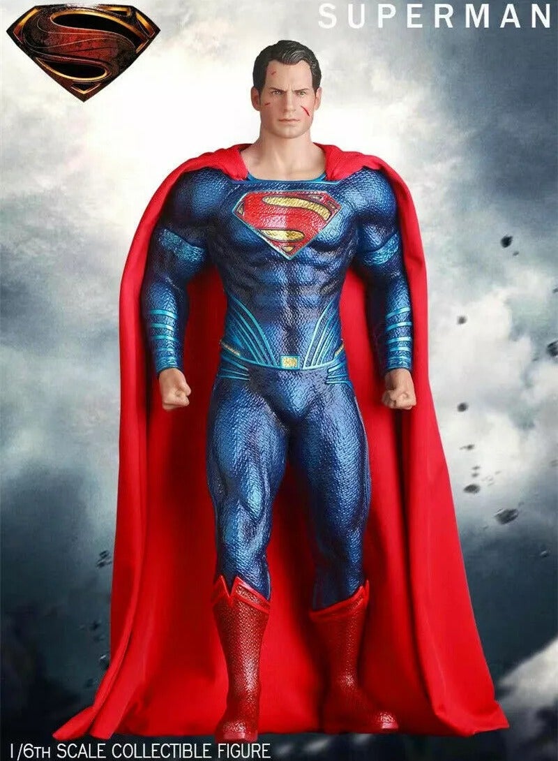 DC Superman Clark 1/6 Action Figure Toys Justice League PVC Statue Model Gift Boxed - Image 2