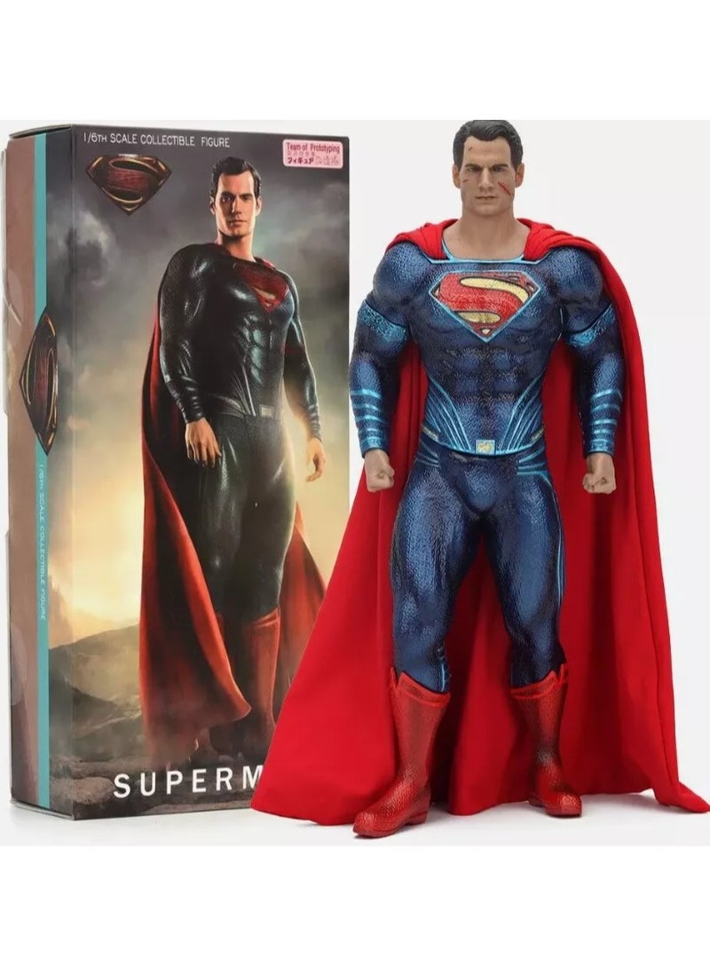 DC Superman Clark 1/6 Action Figure Toys Justice League PVC Statue Model Gift Boxed - Image 1