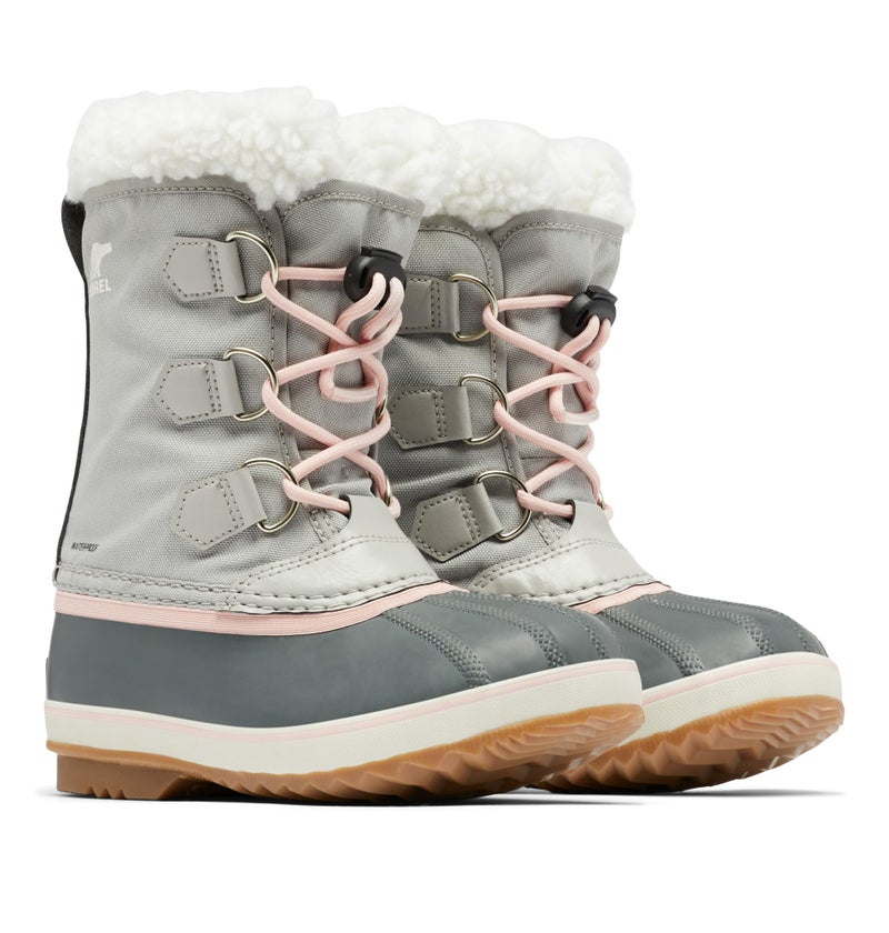 SOREL Children's Yoot Pac Nylon Waterproof Boot - Dove, Gum 2 - 5 - Image 2