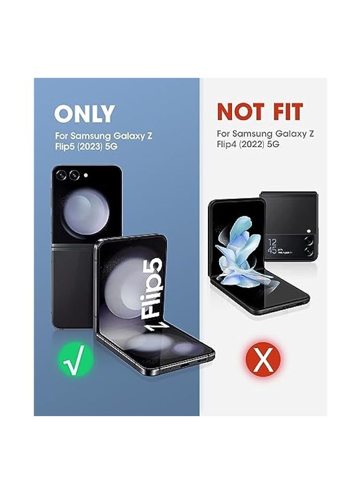 SUPCASE Unicorn Beetle Pro Series Case Designed for Galaxy Z Flip 5 5G (2023 Release), [Hinge Protection] Dual Layer Rugged Protective Case with Holster & Kickstand - Black - Image 2