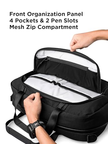 ALPAKA Bravo Brief - 16 Inch Laptop Briefcase, Black Computer Bag with Weatherproof Axoflux 400D Fabric, Messenger Bag for Men and Women, Business Shoulder Bag for Work Travel - Image 5
