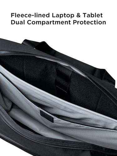ALPAKA Bravo Brief - 16 Inch Laptop Briefcase, Black Computer Bag with Weatherproof Axoflux 400D Fabric, Messenger Bag for Men and Women, Business Shoulder Bag for Work Travel - Image 4