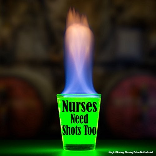 Make Em Laugh Nurses Need Shots Too Shot Glass - Nurse Gifts Makes Funny for Nurses, Women & Men - Cute Glasses Nursing Student or Graduation Present Studentd and RX - Image 2