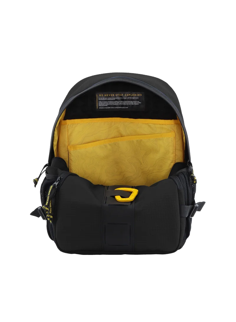 NATIONAL GEOGRAPHIC National Geographic Explorer III RPET Black Backpack – Laptop Bag, Computer Bag, School Backpack, Casual Daypack & Everyday Backpack for Men & Women | Durable Travel & Luggage Gear