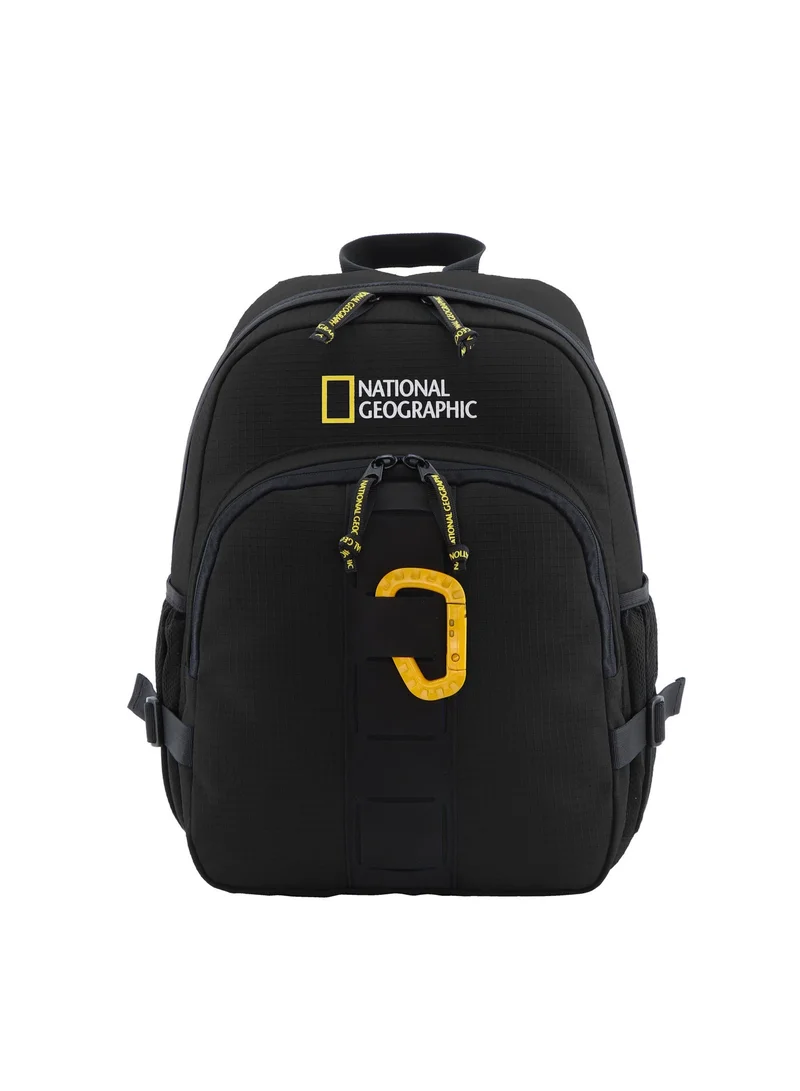 NATIONAL GEOGRAPHIC National Geographic Explorer III RPET Black Backpack â€“ Laptop Bag, Computer Bag, School Backpack, Casual Daypack & Everyday Backpack for Men & Women | Durable Travel & Luggage Gear