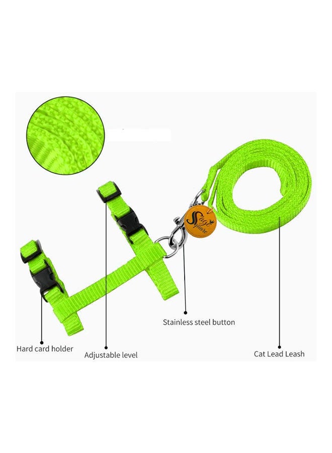 Sage Square Soft Adjustable Harness With Leash Rope Set - 120 cm - Image 3