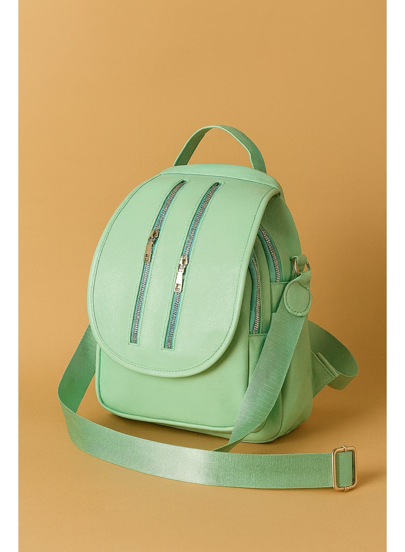 Women’s Leather Backpack for Daily Use – Spacious Multi-Pocket Design - Image 3