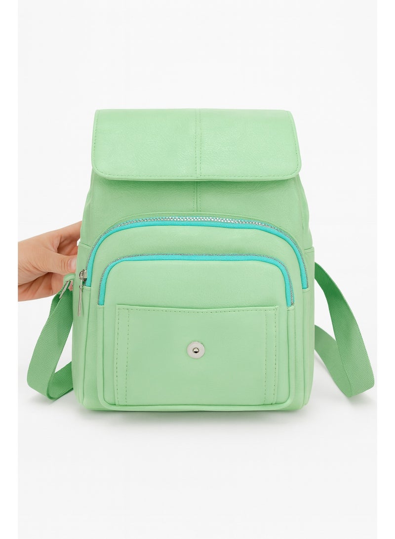 Women’s Leather Backpack for Daily Use – Spacious Multi-Pocket Design - Image 2