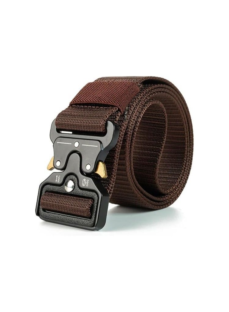 Men's High Quality Nylon Belt - Adjustable with Secure Metal Buckle - Perfect for Everyday Use, Outdoor Activities and Occasions ( Code 220310 ) - Image 1