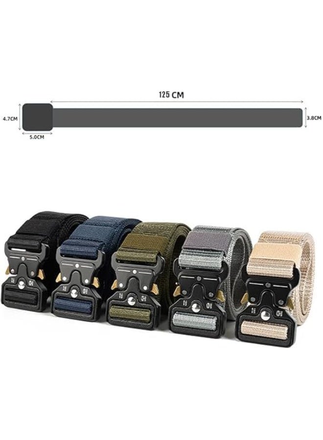 Men's High Quality Nylon Belt - Adjustable with Secure Metal Buckle - Perfect for Everyday Use, Outdoor Activities and Occasions ( Code 220310 ) - Image 4