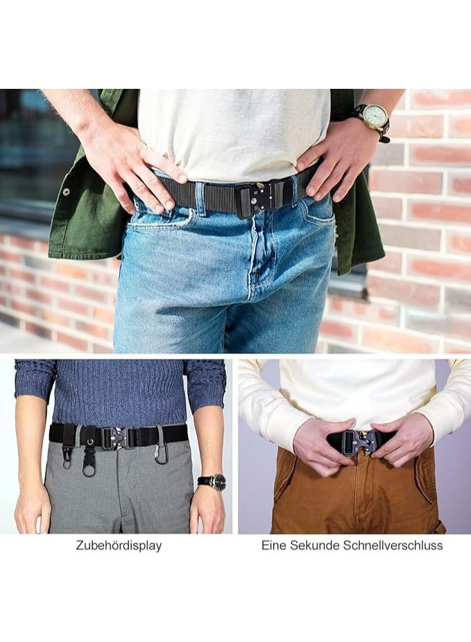 Men's High Quality Nylon Belt - Adjustable with Secure Metal Buckle - Perfect for Everyday Use, Outdoor Activities and Occasions ( Code 220310 ) - Image 2