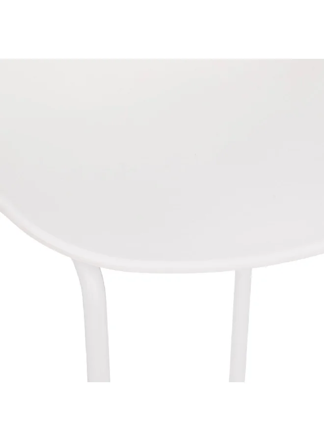 atmosphera Otac Contemporary Design Polypropylene Classic Bar Stool White 82 x 47 x 48.5 cm 194619A