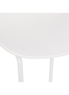 atmosphera Otac Contemporary Design Polypropylene Classic Bar Stool White 82 x 47 x 48.5 cm 194619A  - Image 2