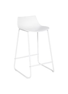 atmosphera Otac Contemporary Design Polypropylene Classic Bar Stool White 82 x 47 x 48.5 cm 194619A  - Image 1