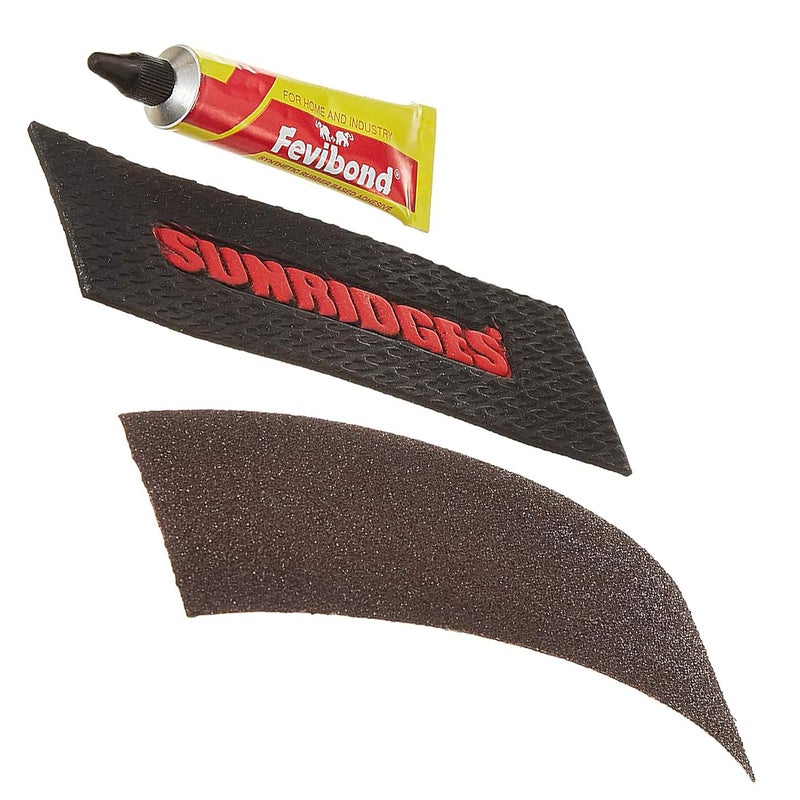 SS طقم واقي أصابع القدم للكريكيت | المادة: أخرى | مجموعة حماية كاملة للمضرب مع واقي أصابع القدم المطاطي، لاصق ورق صنفرة | يناسب جميع مضارب الكريكيت - Image 2