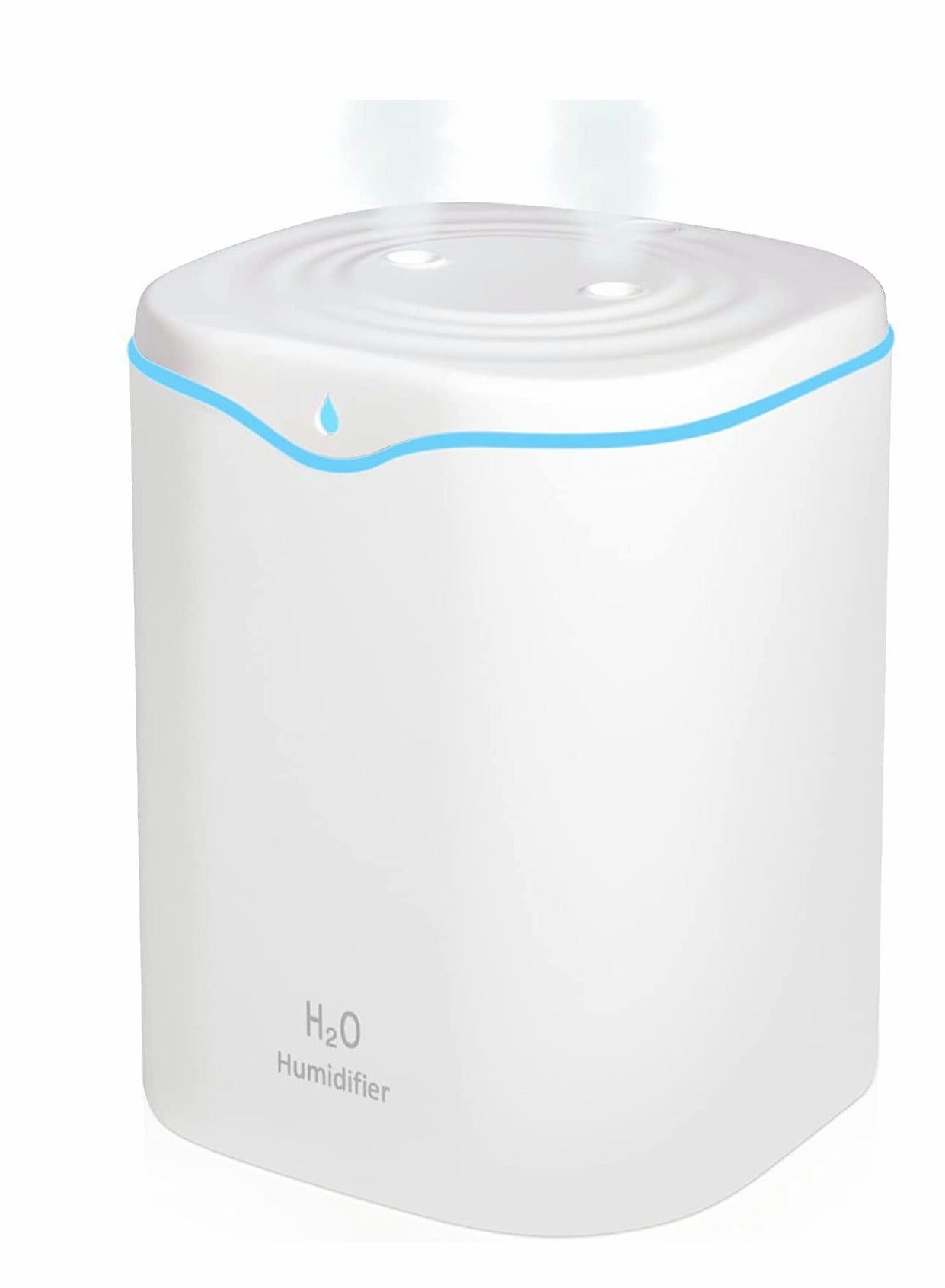 Portable 2L Cool Mist Humidifier for Bedroom and Travel, Quiet Ultrasonic Design with Dual Mist Modes and Auto Shut Off