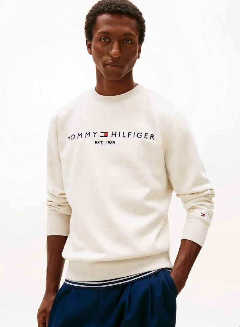 TOMMY HILFIGER Logo Embroidery Flex Fleece Sweatshirt