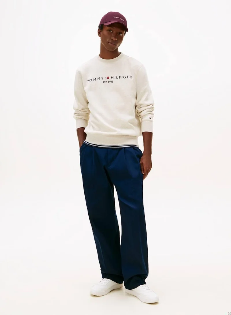 TOMMY HILFIGER Logo Embroidery Flex Fleece Sweatshirt