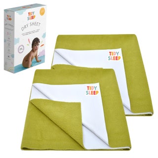 Tidy Sleep Instadry AntiPiling Fleece Extra Absorbent Quick Dry Sheet for New Born Babies Cotton Bed Protector Mattress Pack of 2 Olive Large 140x100 cm - pzsku/Z599A5053E63430E95B3AZ/45/1745820337/d4cfa29c-a799-4e4c-8014-e9b3e8dabb0c