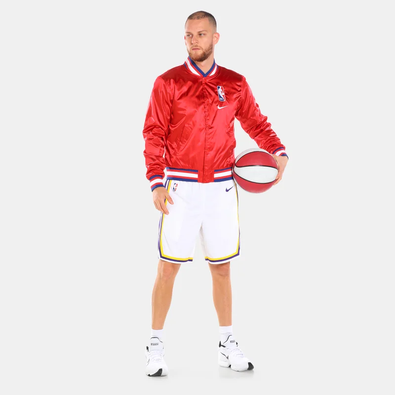 Nike White Men's NBA Los Angeles Lakers Swingman Basketball Shorts for Men | Best Price UAE