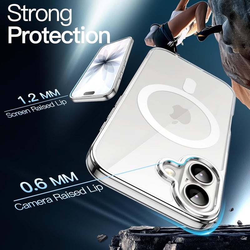 JETech Magnetic Case for iPhone 17 - 6.3-Inch, Shockproof Bumper Cover with Anti-Scratch Clear Back - Image 5