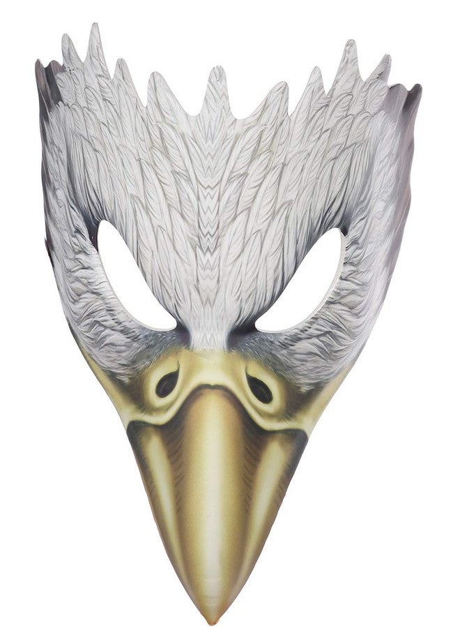 Hosfairy 1Pcs Cosplay Eagle Mask Half Face Mask Eagle Mask Eagle Costume Mask Bird Eagle Mask for Easter Halloween Carnival ChristmasParty Masquerade Costume Decoration - Image 1