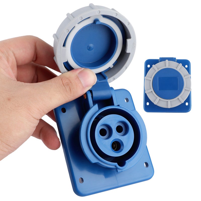 Boat Shore Power Socket with Gasket IP67 Waterproof 16A 220‑250V For Yacht RV Motorhome Caravan - Image 3