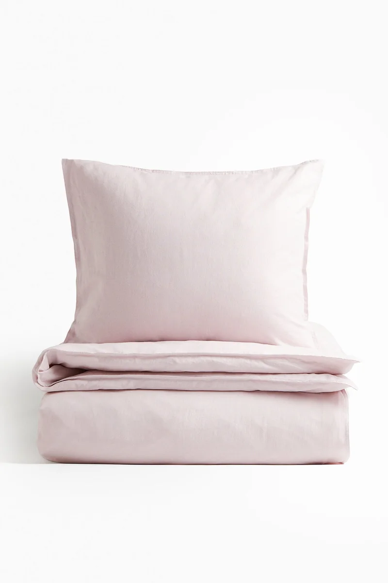H&M Linen-blend single duvet cover set