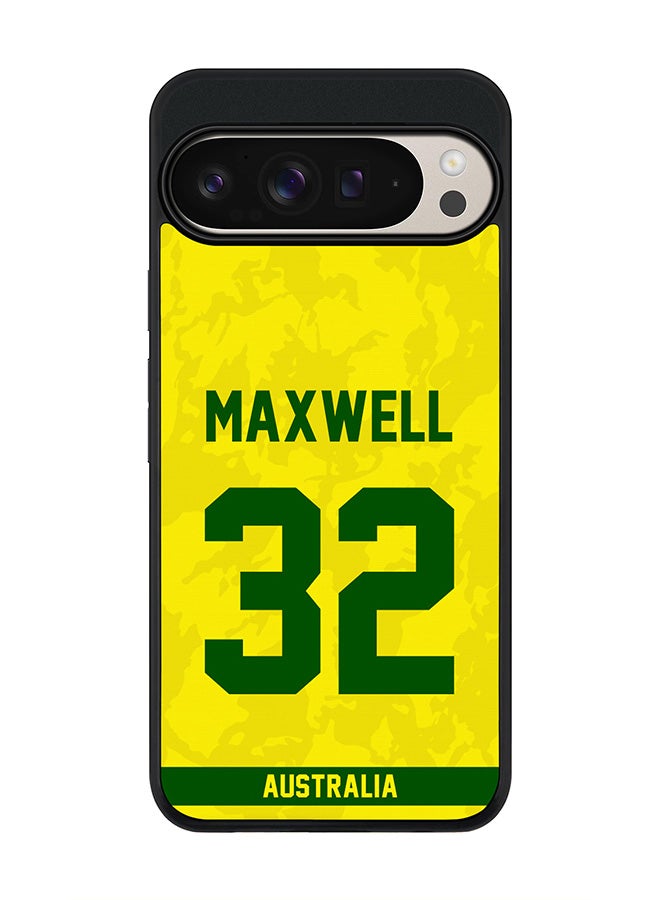 Stylizedd For Google Pixel 9 Pro XL Case,Slim fit Camera Protection, Shockproof Thin Phone cover - Australia Glenn Maxwell, Jersey No 32 - Image 1
