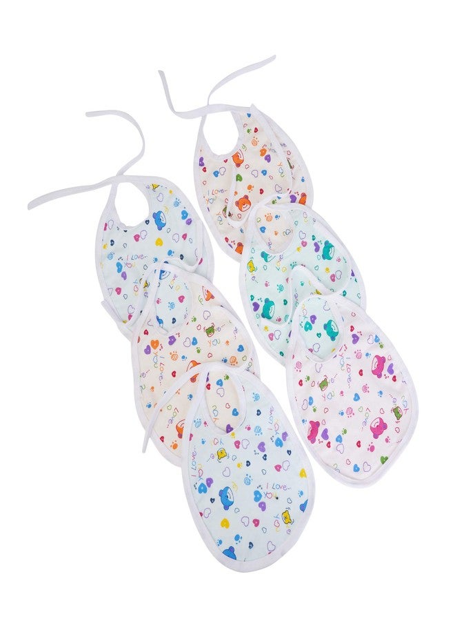 Lala Maneet Bibs for Baby Flalein0 to 12 Month Babies Feeding Infants and Toddlers Pack of 6 | Soft Cotton No Waterpoof Baby Bibs, Ultra Soft Skin Friendly, Baby Bibs Assorted Colour - Image 4