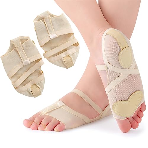 Jocaluyia Dance Foot Thongs, Anti-Slip Ballet Dance Pointe Shoe Socks Protector Cushion, Professional Thong Toe Paws Grip Shoes Pads, Women Lyrical Shoes, Relief foot Pain for Yoga Ballet Pilates (M, Skin) - Image 4