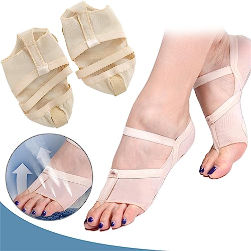 Jocaluyia Dance Foot Thongs, Anti-Slip Ballet Dance Pointe Shoe Socks Protector Cushion, Professional Thong Toe Paws Grip Shoes Pads, Women Lyrical Shoes, Relief foot Pain for Yoga Ballet Pilates (M, Skin) - Image 5