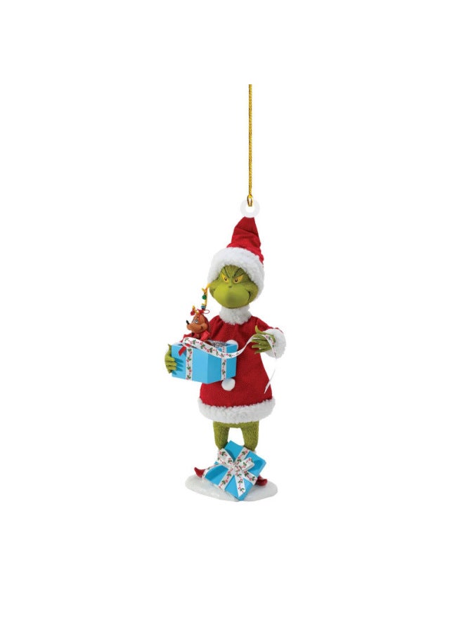 Christmas Grinch Creative Pendant Christmas Tree Decoration Acrylic Pendant Car Rearview Mirror Pendant