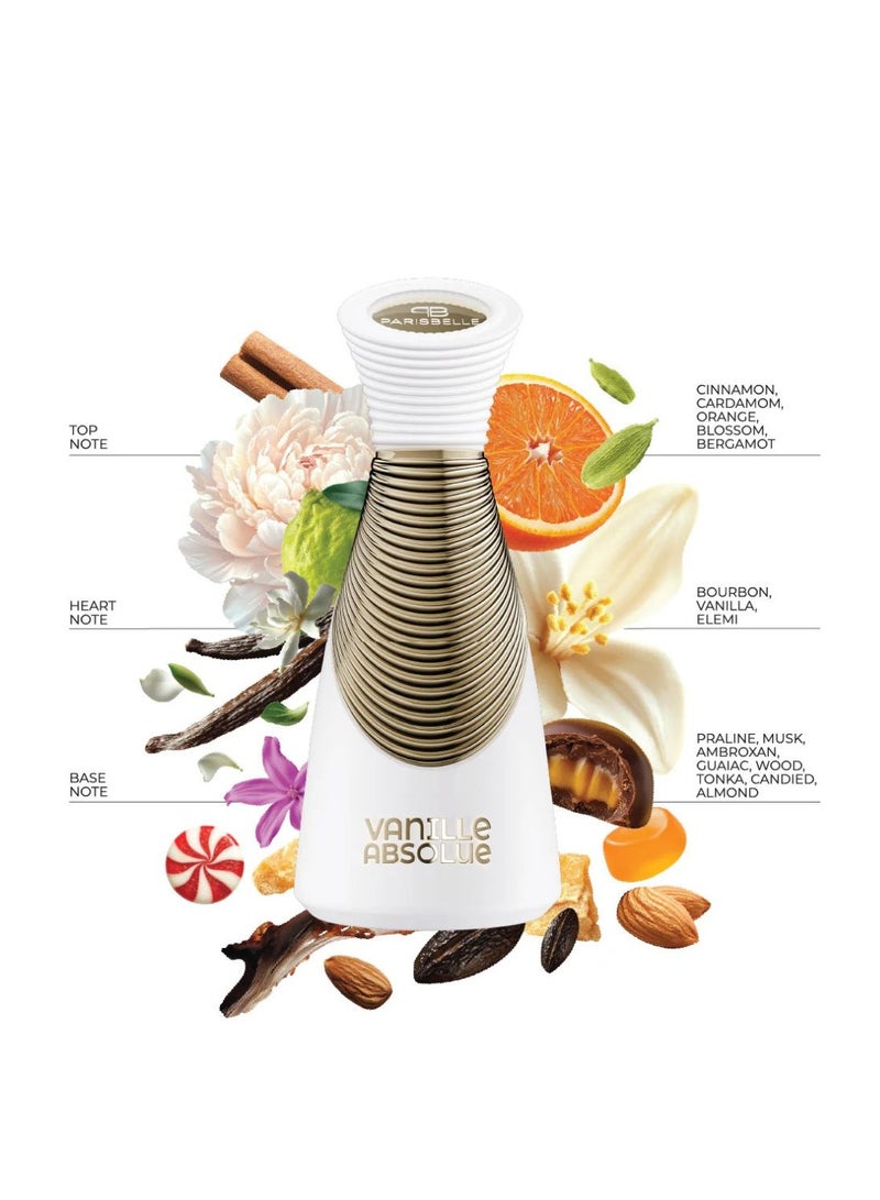 Parisbelle Vanille Absolue Extrait De Parfum 100ml Unisex Warm Sweet Long Lasting Fragrance by Parisbelle - Image 2