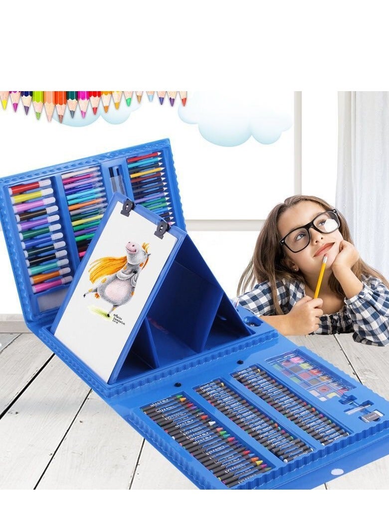 208pcs  Exquisite Paintbrush Set Gift Box (With Drawing Board)