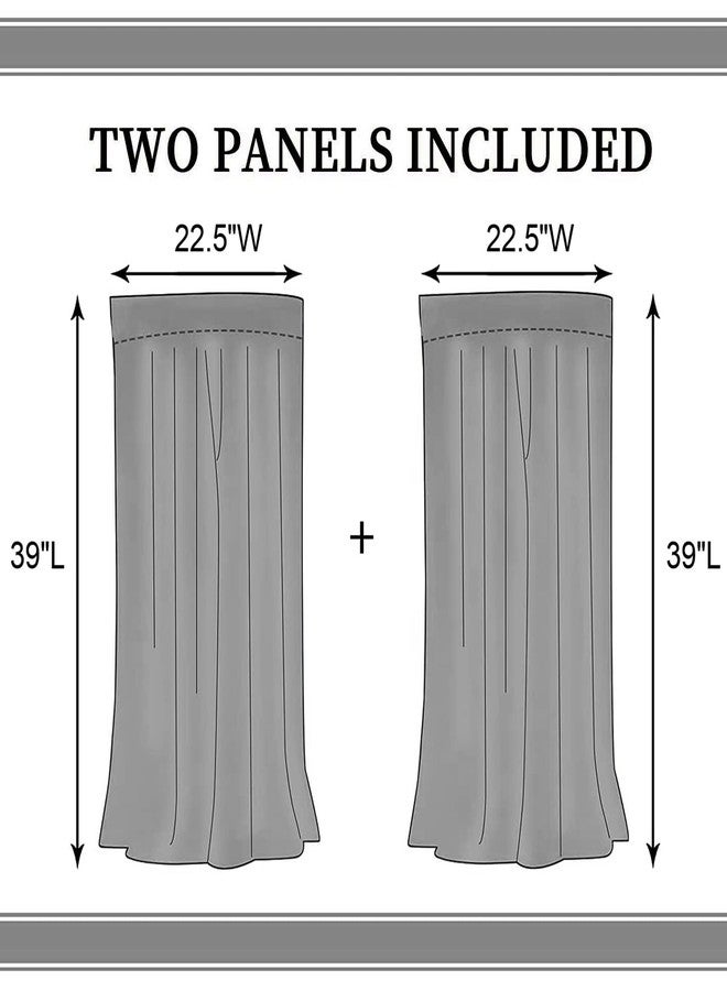 TKUYO Farmhouse Kitchen Curtians, Rustic Country Fork and Spoon Cook Theme Rustic Vintage Cottage Blackout Cafe Living Room Bedroom Small Short Window Curtains Drapes Treatments 2 Panel Sets, 55x39 Inch - Image 4