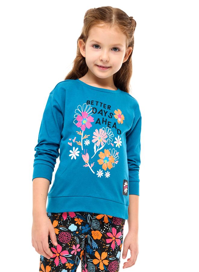 Victor And Jane Girls Multi Floral Print Top and Leggings Set - Image 4