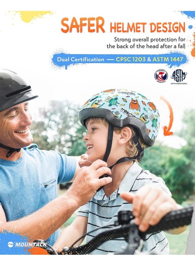 Toddler Bike Helmet for Boys and Girls, Adjustable Kids Helmets from Infant/Baby to Children, 1/2/3/4/5/6/7/8 Years Old  - Image 2