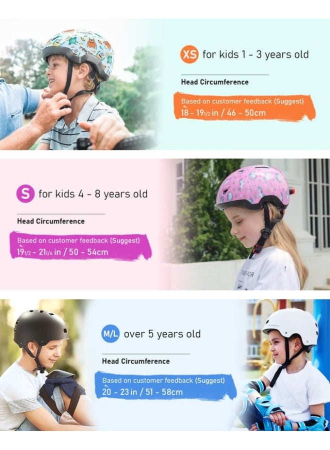 Toddler Bike Helmet for Boys and Girls, Adjustable Kids Helmets from Infant/Baby to Children, 1/2/3/4/5/6/7/8 Years Old  - Image 3