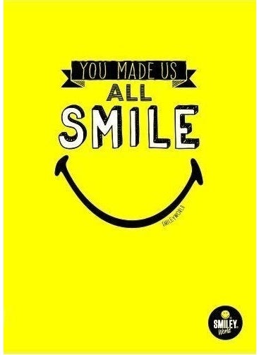Mynote Smiley Campus Notebook 26X18,5CM 40 Sheets Checkered 