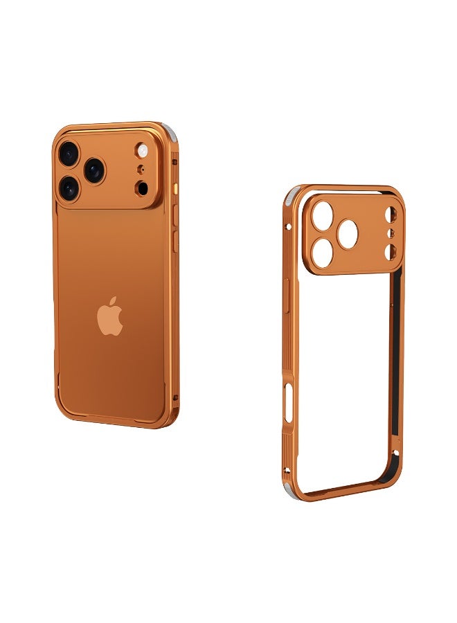 general The metal frame is suitable for iPhone 17ProMax/17Pro mobile phone case, aluminum alloy lens protective cover - Image 1