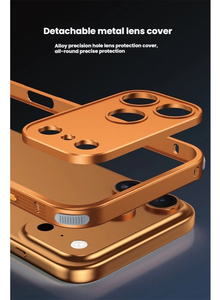 general The metal frame is suitable for iPhone 17ProMax/17Pro mobile phone case, aluminum alloy lens protective cover - Image 2